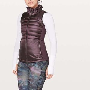 Lululemon Down For a Run Vest ll Black Cherry